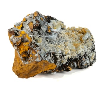 Large Rare Blue Barite and Calcite Formation