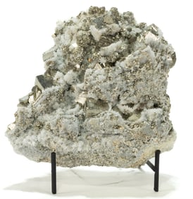 Stunning Calcite and Cubic Pyrite Formation