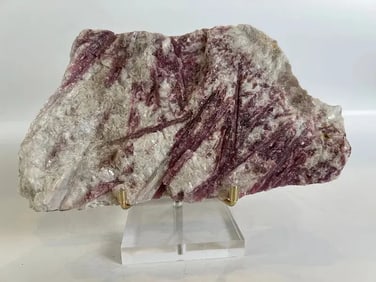 Pink Tourmaline and Quartz Formation