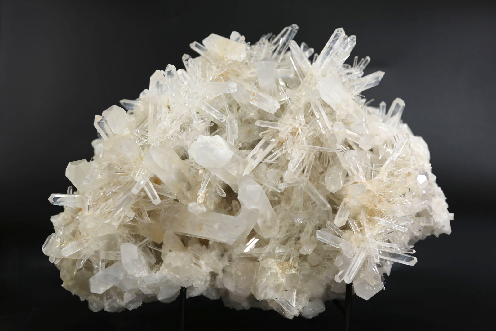 Rare Blue Smoke Quartz Cluster: New find! Beautiful and rare Blue Smoke Quartz cluster from La Belleza, Santander, Colombia. 9” x 12” x 6”. 15 pounds, 9 ounces.