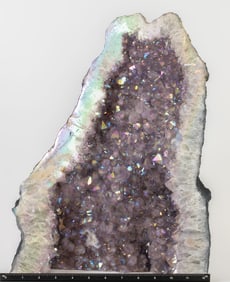 Titanium Aura Rainbow Amethyst Cathedral Geode