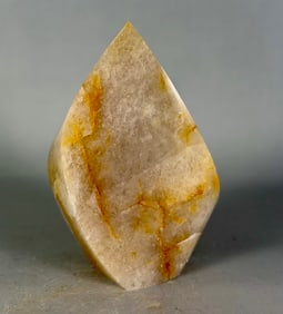 Golden Healer Quartz Crystal Flame