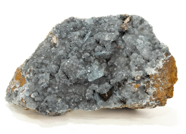 Rare Dark Blue Barite Formation: Large, stunning dark blue barite formation. 5.5" x 9" x 4". 9 pounds, 7 ounces.