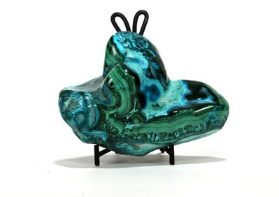 Polished Malachite and Chrysocolla Specimen