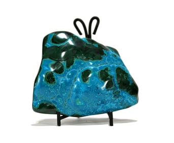 Polished Malachite and Chrysocolla Specimen