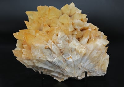 Yellow Dogtooth Calcite Formation