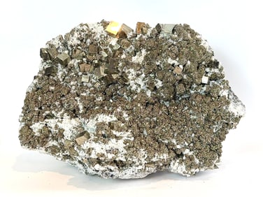 Huge Cubic Pyrite, Chalcopyrite and Sphalerite Specimen