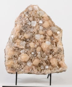 Apophyllite and Peach Stilbite Cluster