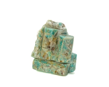 Polished Amazonite Crystals in Matrix