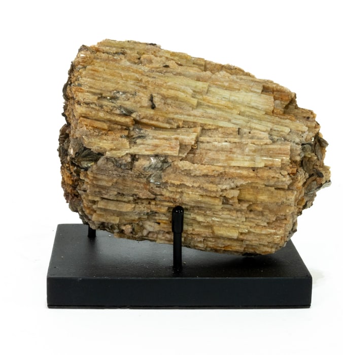 Yellow Tourmaline Formation: Rare yellow tourmaline, mica and quartz formation. 5" x 6.5" x 3". 4 pounds, 12 ounces.