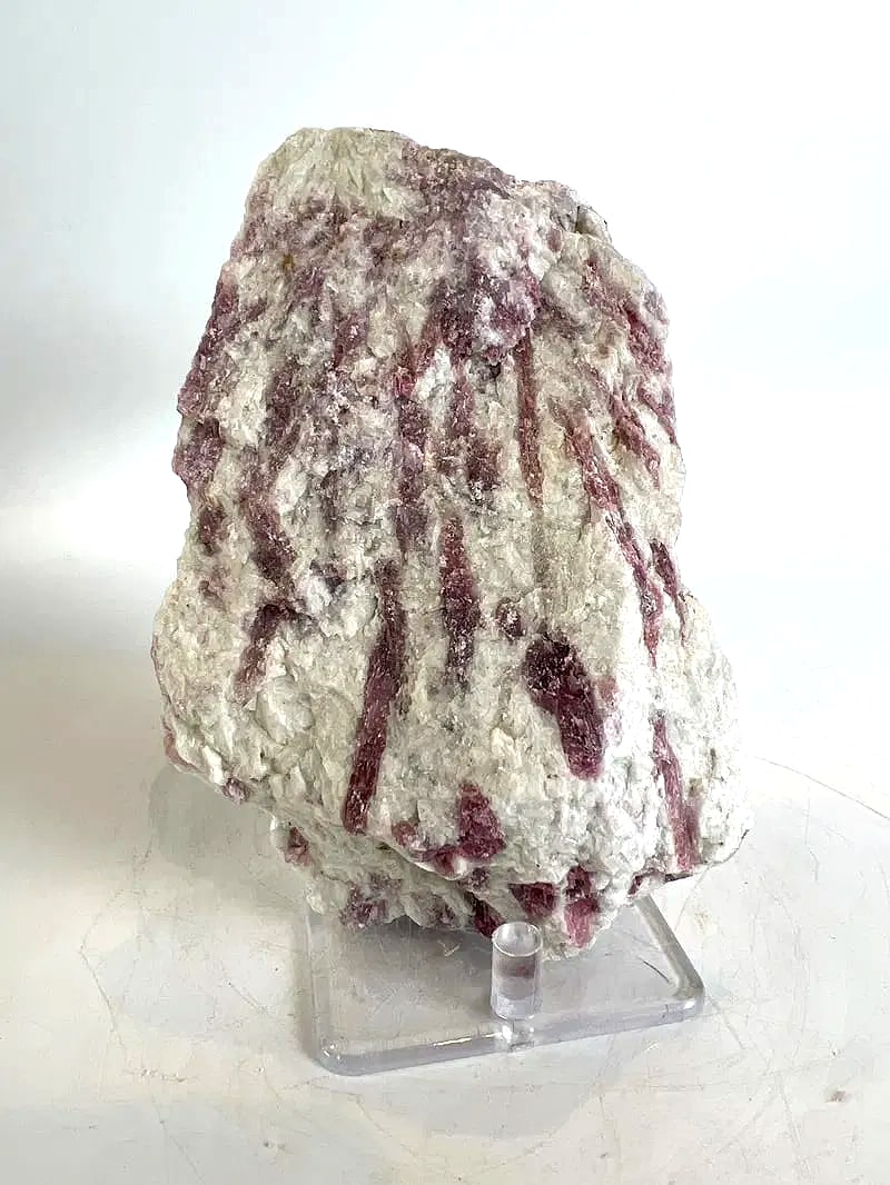 Pink Tourmaline and Quartz Formation: Formation of pink tourmaline and quartz. 5.5" x 3.5" x 2.25". 1 pound, 8 ounces.