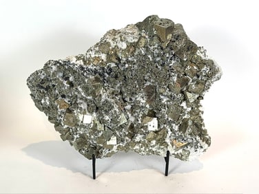 Large Cubic Pyrite, Chalcopyrite and Sphalerite Specimen