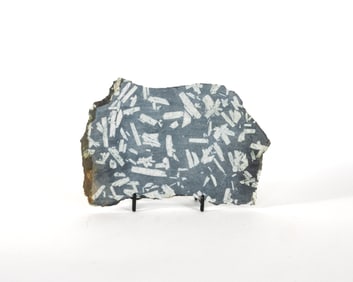 Unpolished Chinese Writing Stone Slice