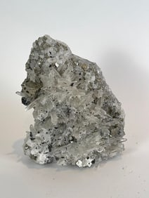 Cubic Pyrite and Quartz Plate