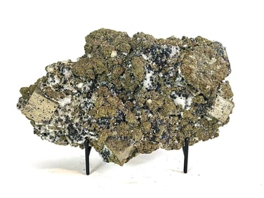 Cubic Pyrite, Chalcopyrite and Sphalerite Specimen