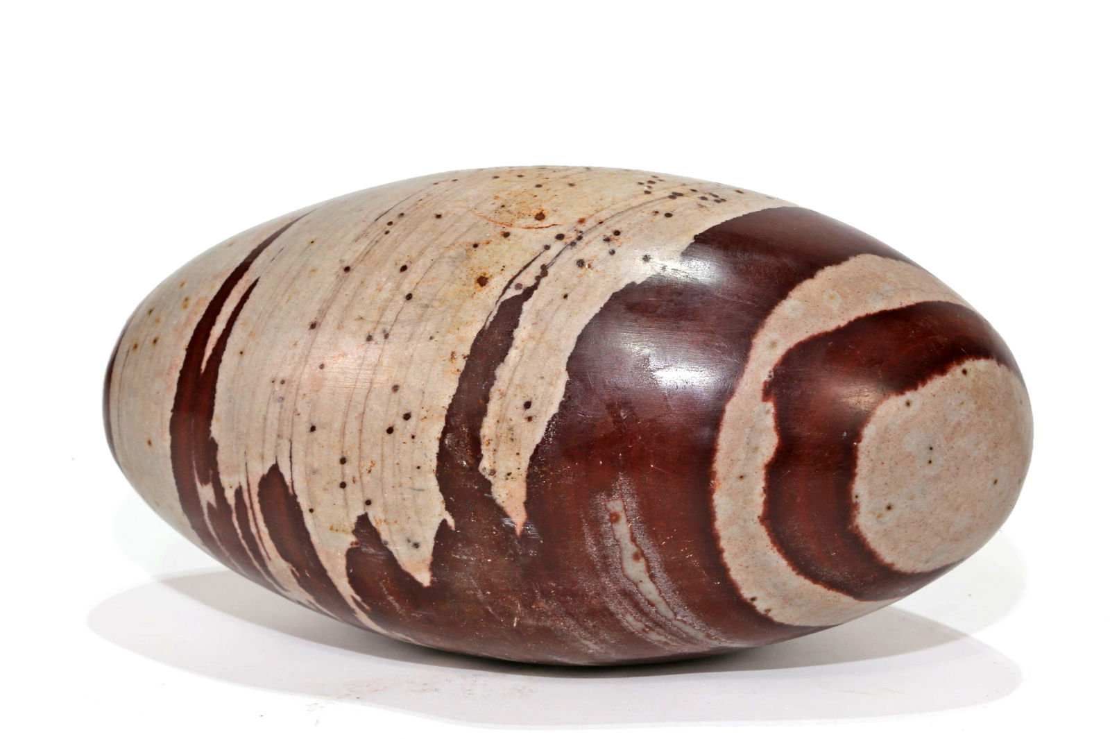 Large Shiva Lingam Meditation Stone: Large shiva lingam meditation stone from the Narmada River in India. 10" x 5" x 5". 13 pounds, 11 pounds.