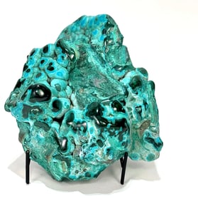Polished Chrysocolla and Malachite Formation