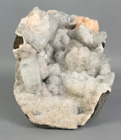Stilbite and Apophyllite on Chalcedony