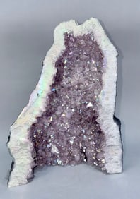 Titanium Aura Rainbow Amethyst Cathedral Geode