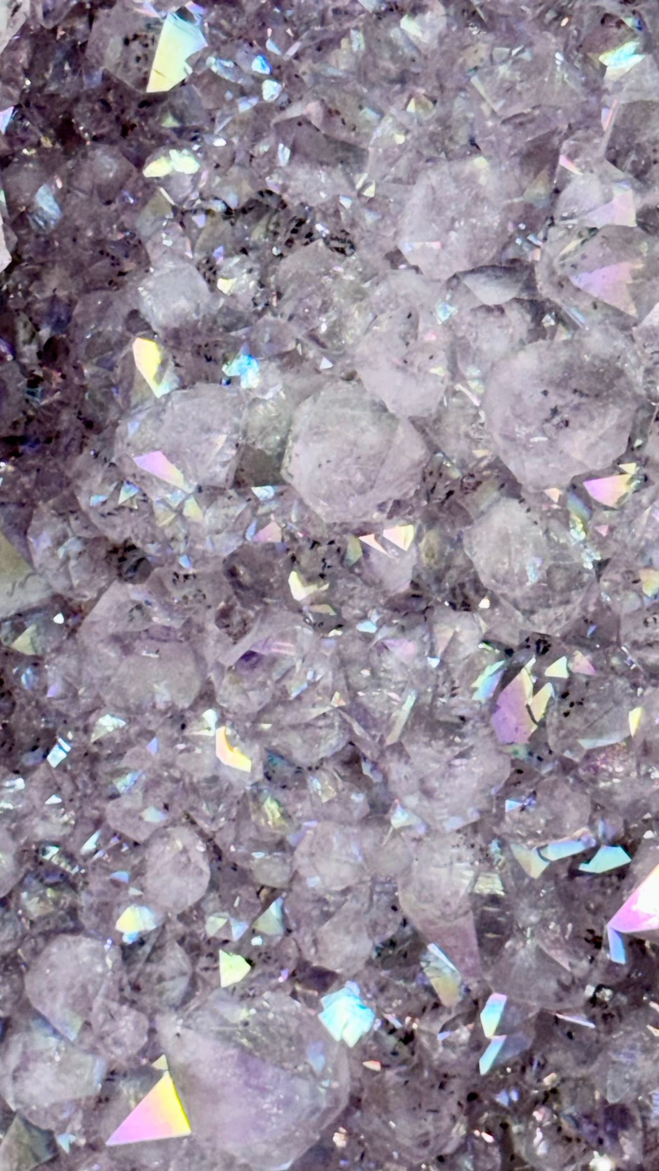 Titanium Aura Rainbow Amethyst Cathedral Geode - 3