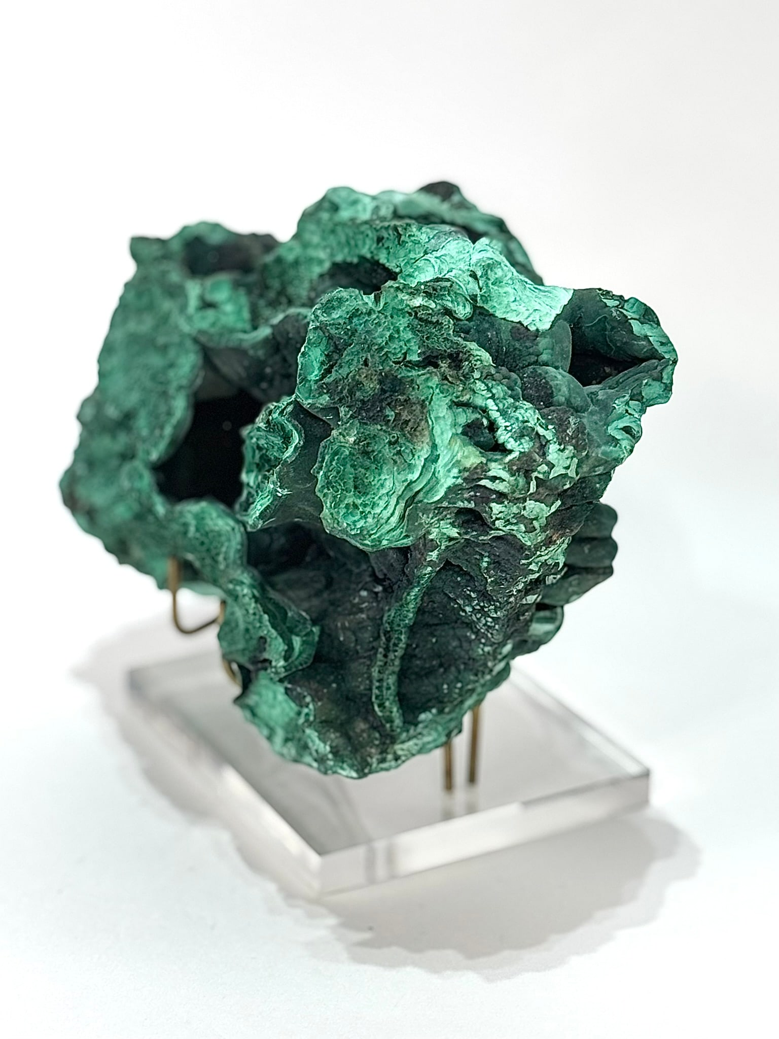 Rare Botryoidal Malachite Specimen - 7