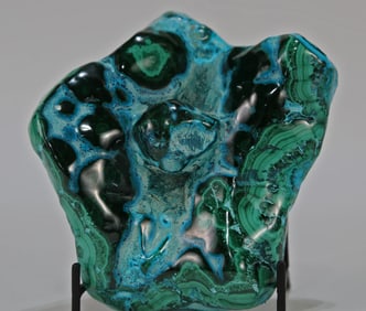 Polished Malachite and Chrysocolla Specimen