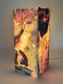 Mexican Fluorite Box Table Lamp