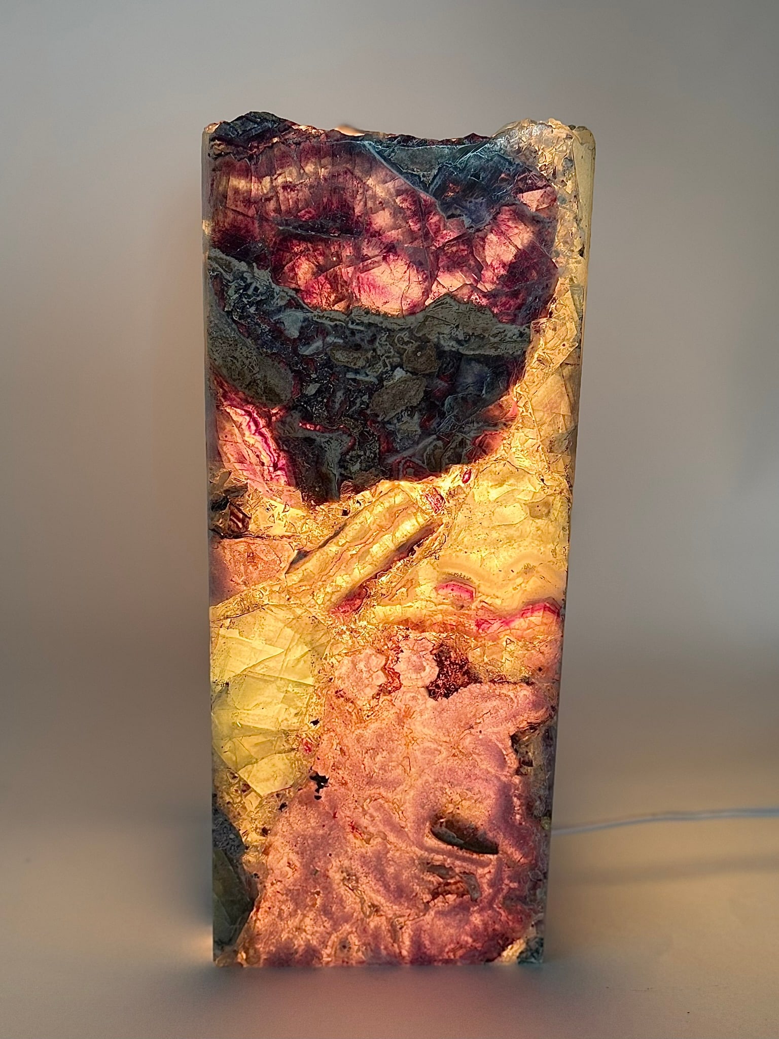 Mexican Fluorite Box Table Lamp - 2