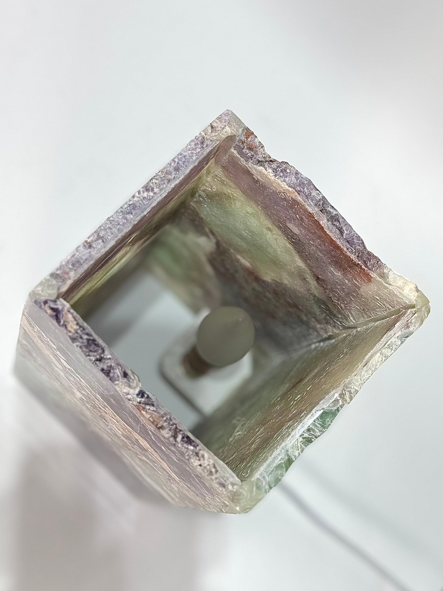 Mexican Fluorite Box Table Lamp - 7