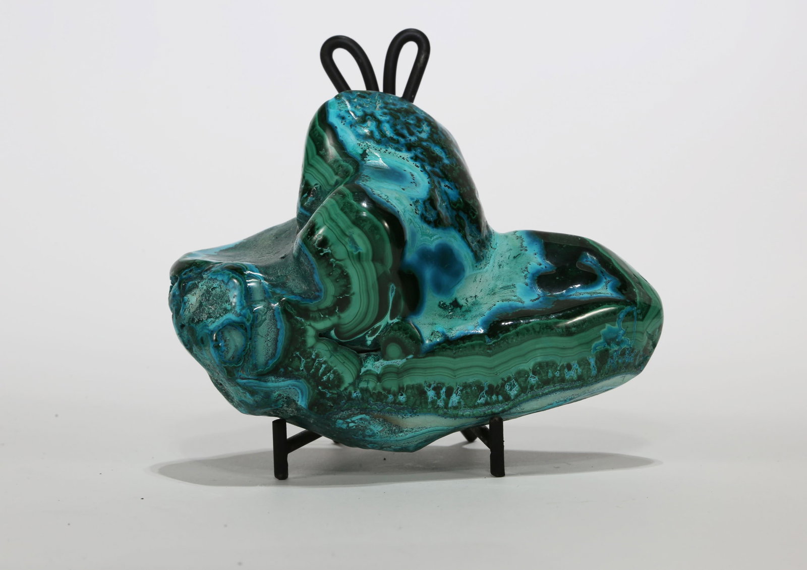 Polished Malachite and Chrysocolla Specimen (1 of 6)