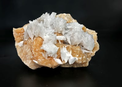 Stilbite Geode With Scolecite Flowers