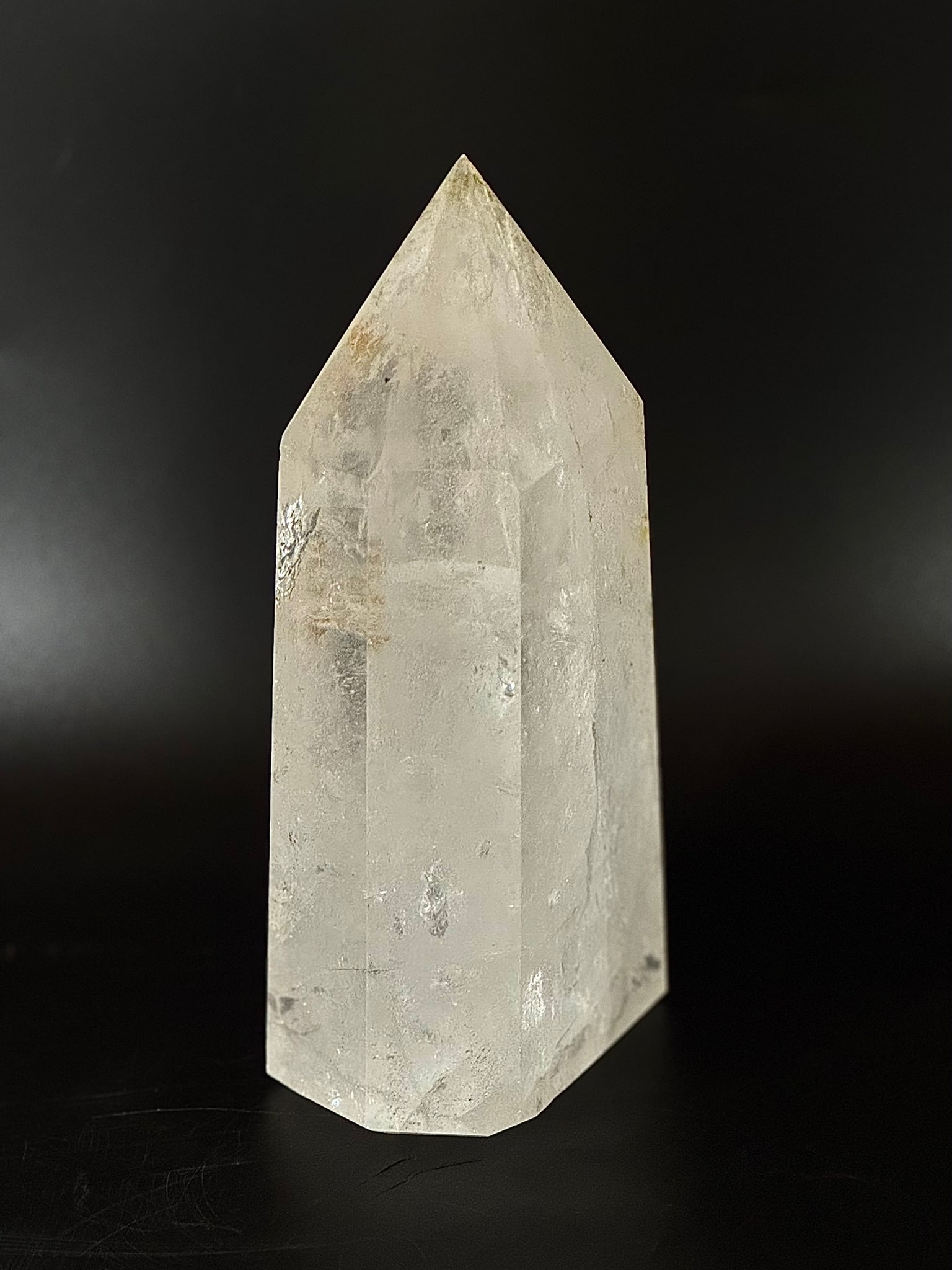Clear Quartz Crystal Obelisk With Inclusions (1 of 3)