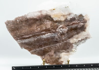 Amethyst Flower Plate with Quartz Protrusion