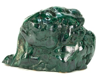 Polished Bullseye Malachite Specimen With Cut Base