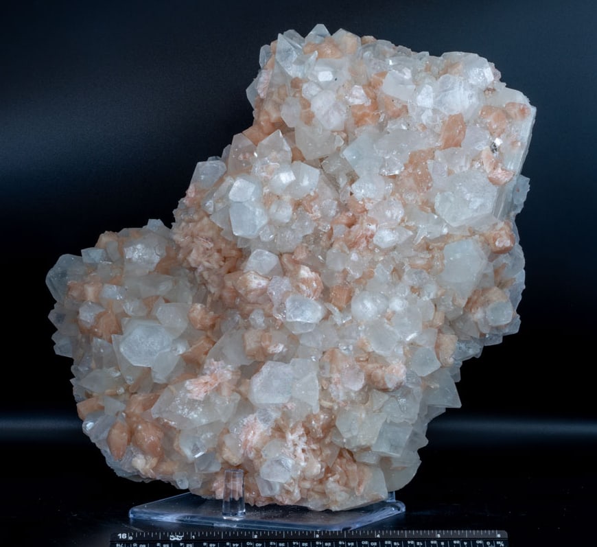 Apophyllite and Stilbite Plate - 2