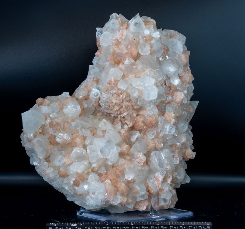 Apophyllite and Stilbite Plate - 3