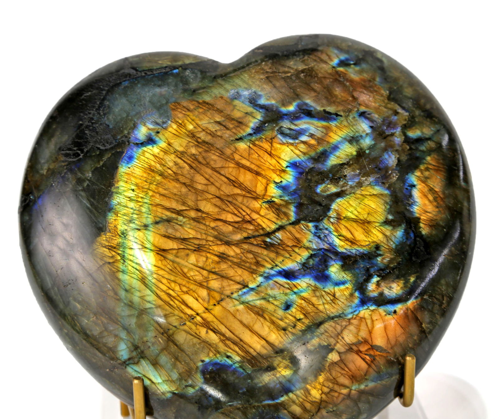 Polished Labradorite Heart - 2