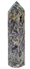 Fluorite and Druzy Obelisk Tower With Caverns
