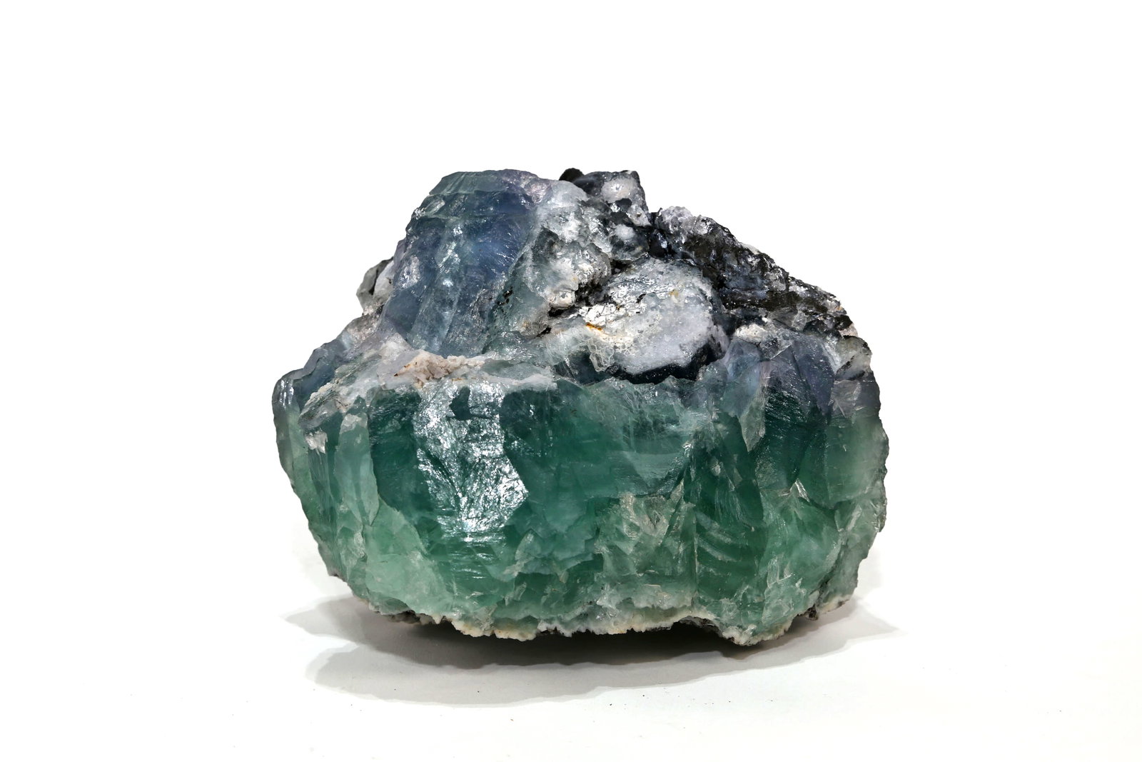 Large Green and Purple Fluorite Formation (1 of 2)