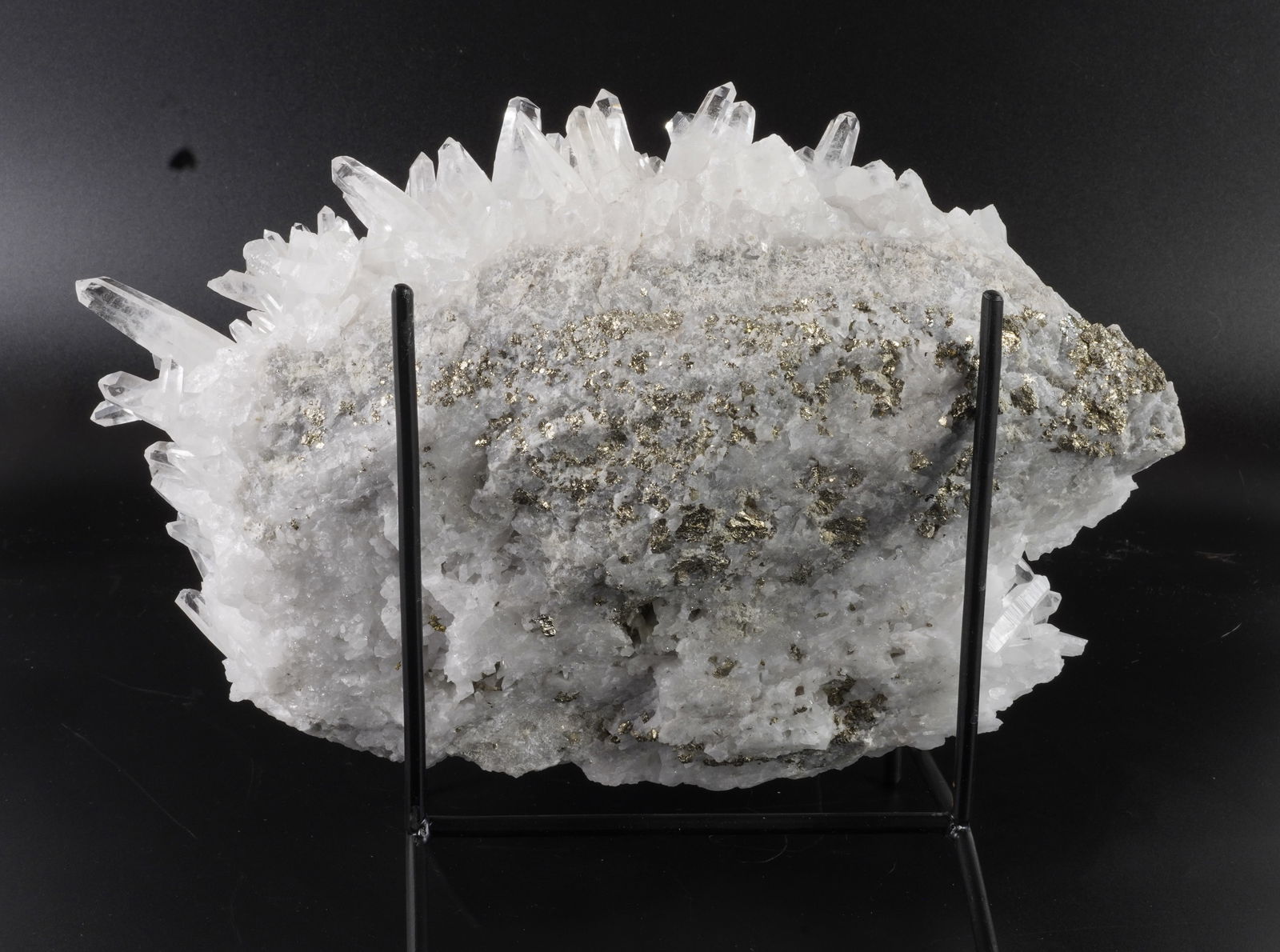 Pyrite and Quartz Cluster - 4