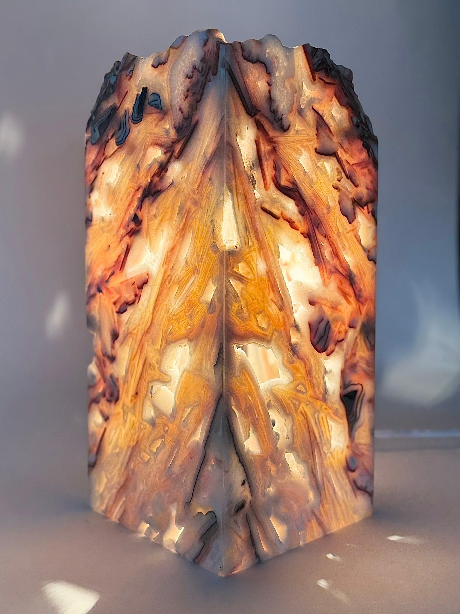 Mexican Onyx Box Table Lamp - 3