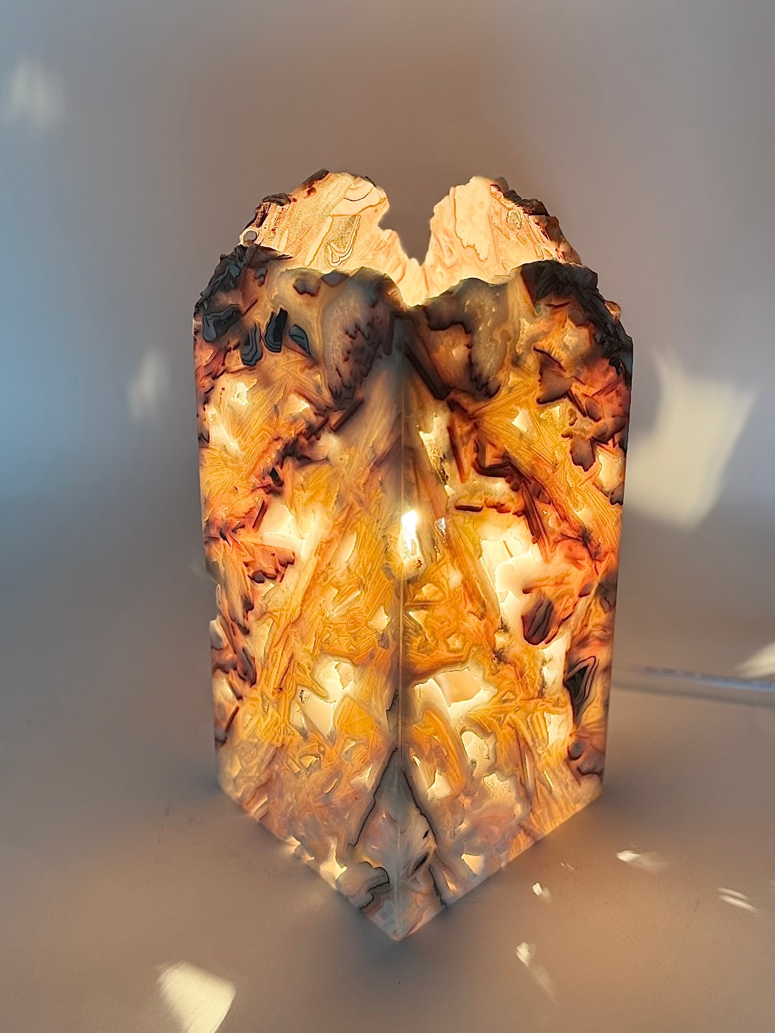 Mexican Onyx Box Table Lamp - 4