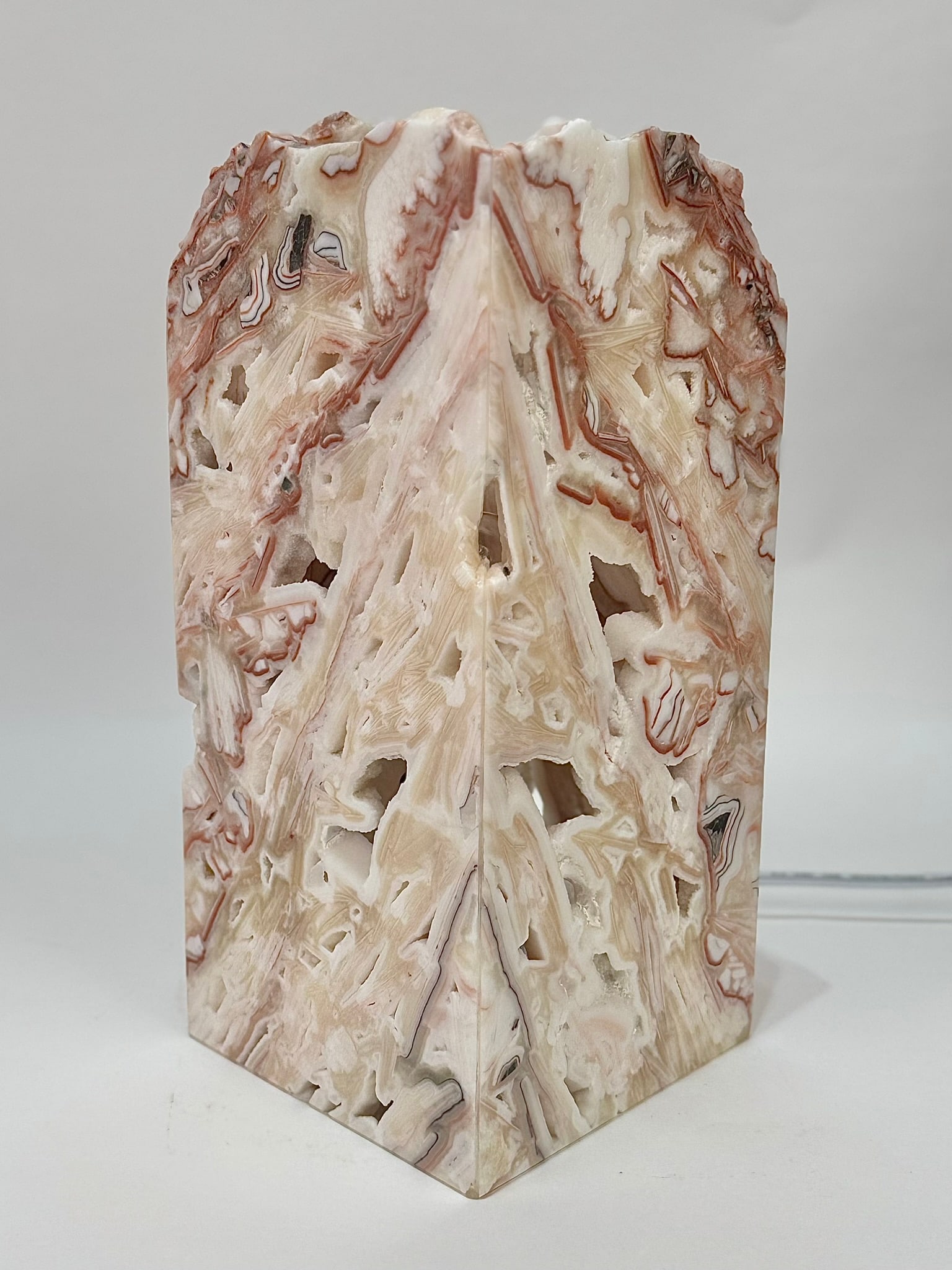 Mexican Onyx Box Table Lamp - 5