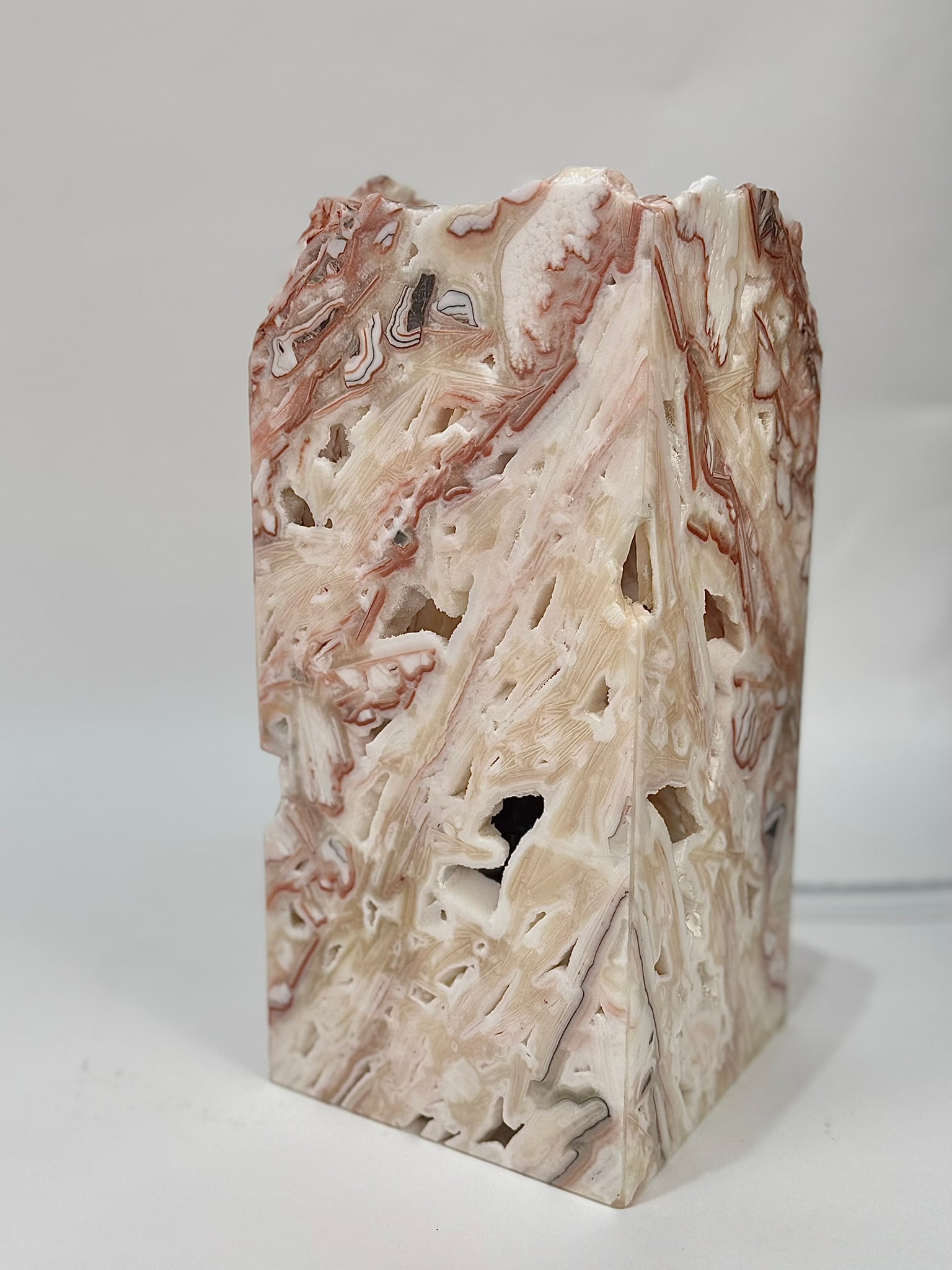 Mexican Onyx Box Table Lamp - 6