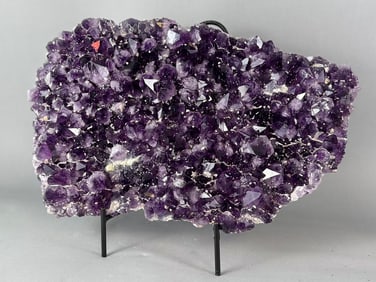 Large Amethyst Cluster Plate