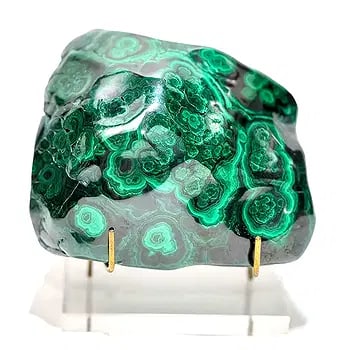 Polished Malachite Formation - 2