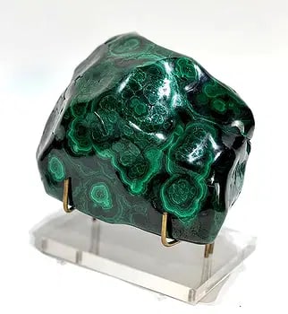 Polished Malachite Formation - 3