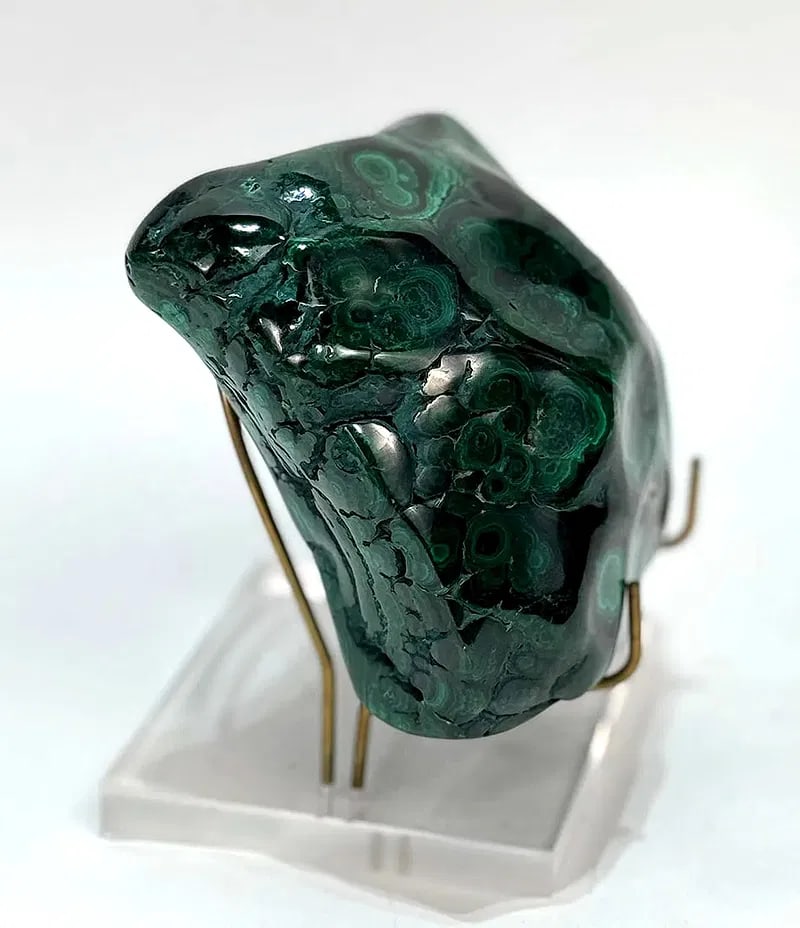 Polished Malachite Formation - 4