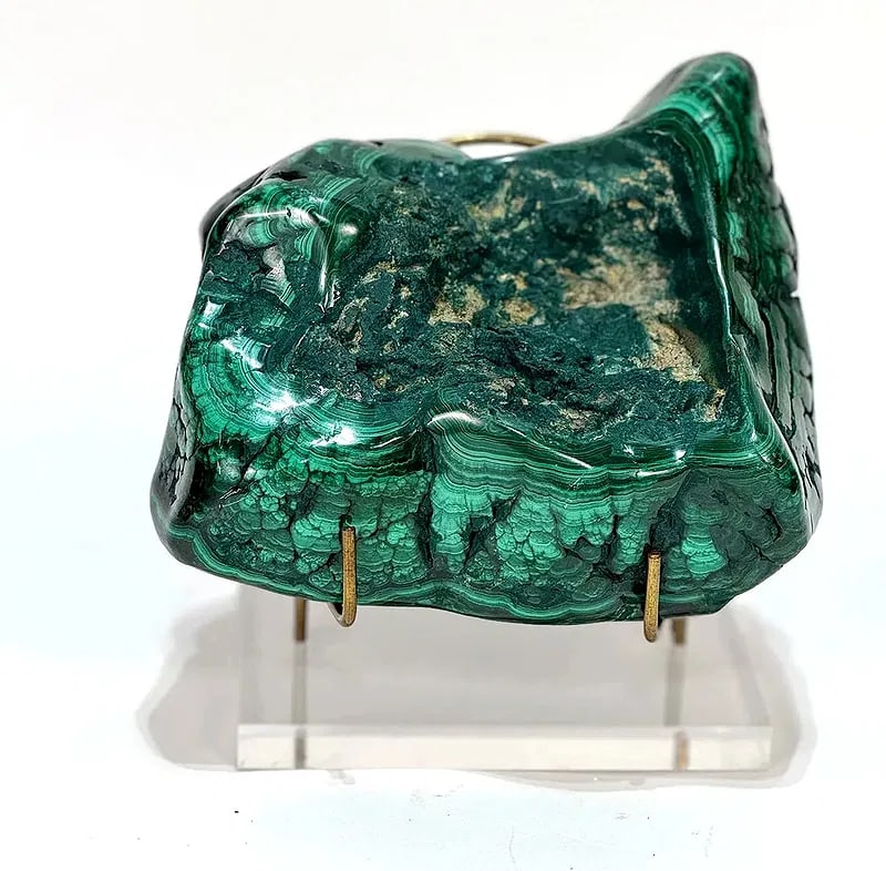 Polished Malachite Formation - 5