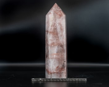 Quartz and Hematite Obelisk